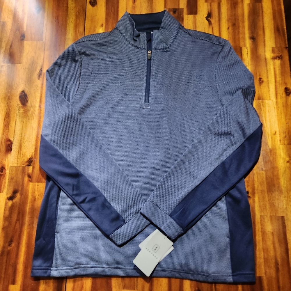 PGA Tour Light Golf jacket Medium Blue Navy Grey